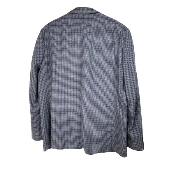 Lauren Ralph Lauren Mens Checkered Blazer Size 46R Polyester Blend Two-Button Si - Picture 2 of 7